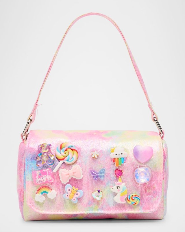 Kid's Allover Tie-Dye Charm Shoulder Bag